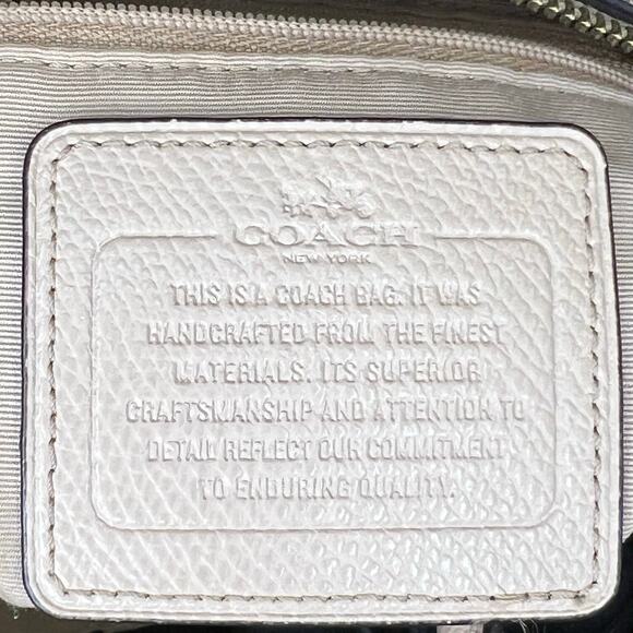 Coach Mini Bennett Satchel Crossgrain Leather in Nude 2-Way Handbag w/ Strap - Picture 9 of 9